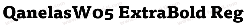 QanelasW05 ExtraBold Regular字体转换